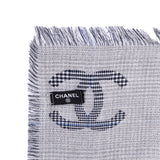 Chanel Silk Cashmere Houndstooth Scarf Accessories Chanel