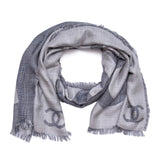 Chanel Silk Cashmere Houndstooth Scarf Accessories Chanel