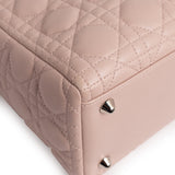 Christian Dior Pink Lambskin Cannage Large Lady Dior Christian Dior