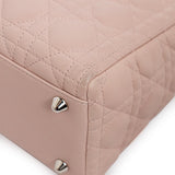 Christian Dior Pink Lambskin Cannage Large Lady Dior Christian Dior