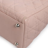 Christian Dior Pink Lambskin Cannage Large Lady Dior Christian Dior