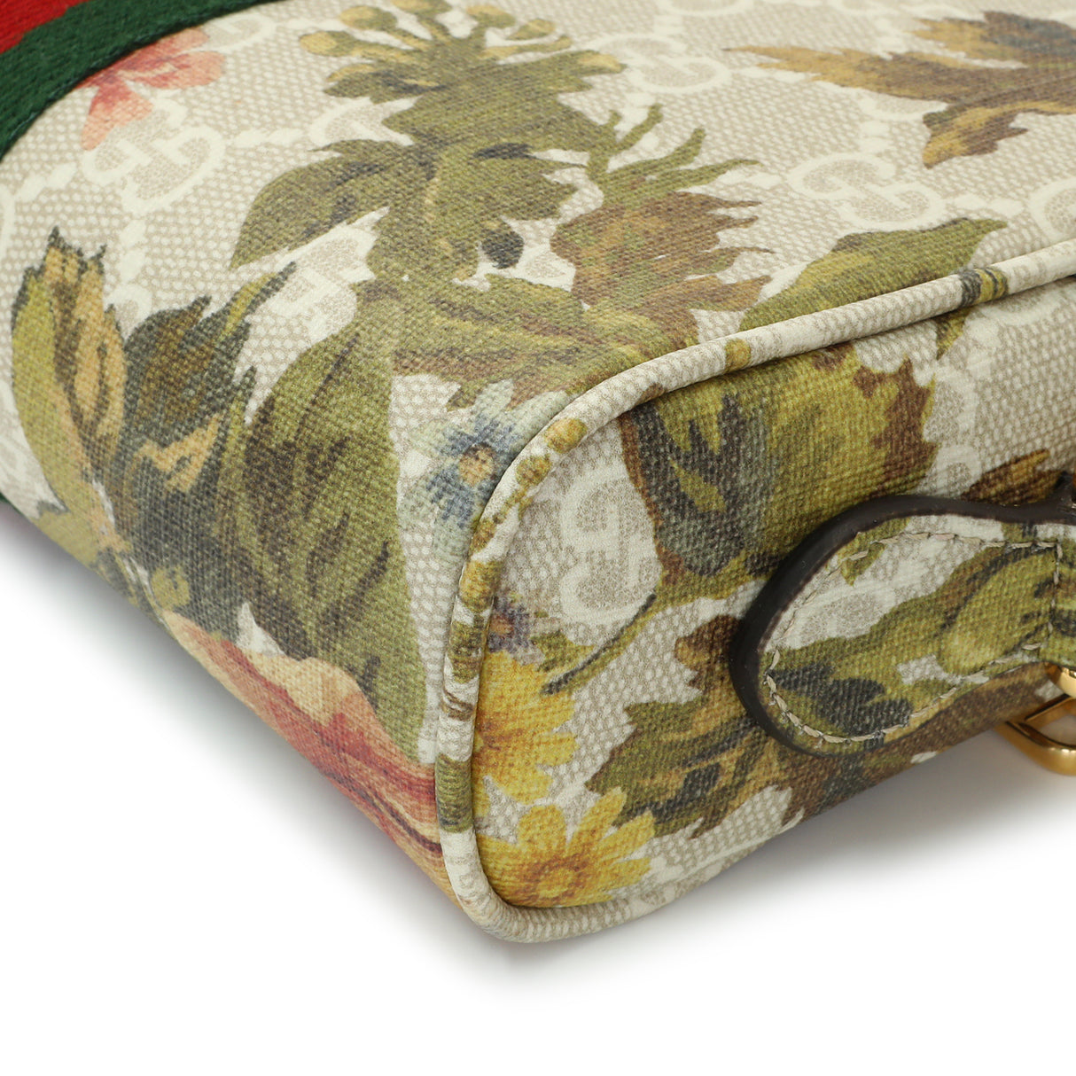 Gucci GG Supreme Monogram Water Flora Web Mini Ophidia Shoulder Bag Handbags Gucci