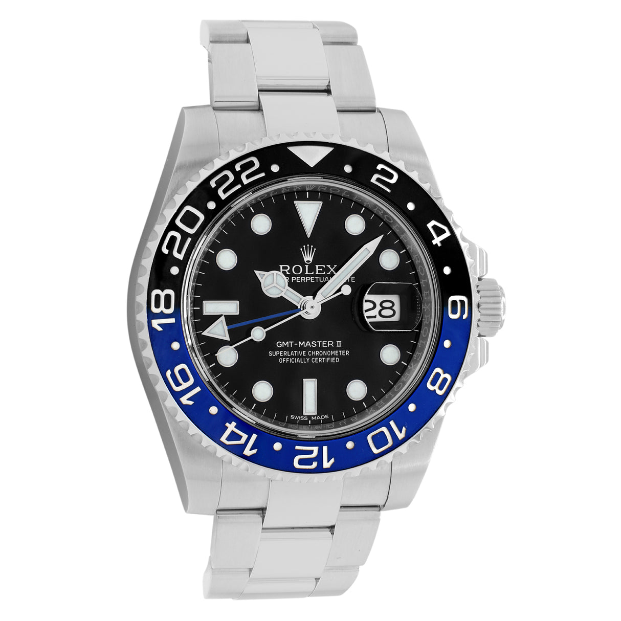 Rolex Stainless Steel GMT Master II Batman 116710BLNR