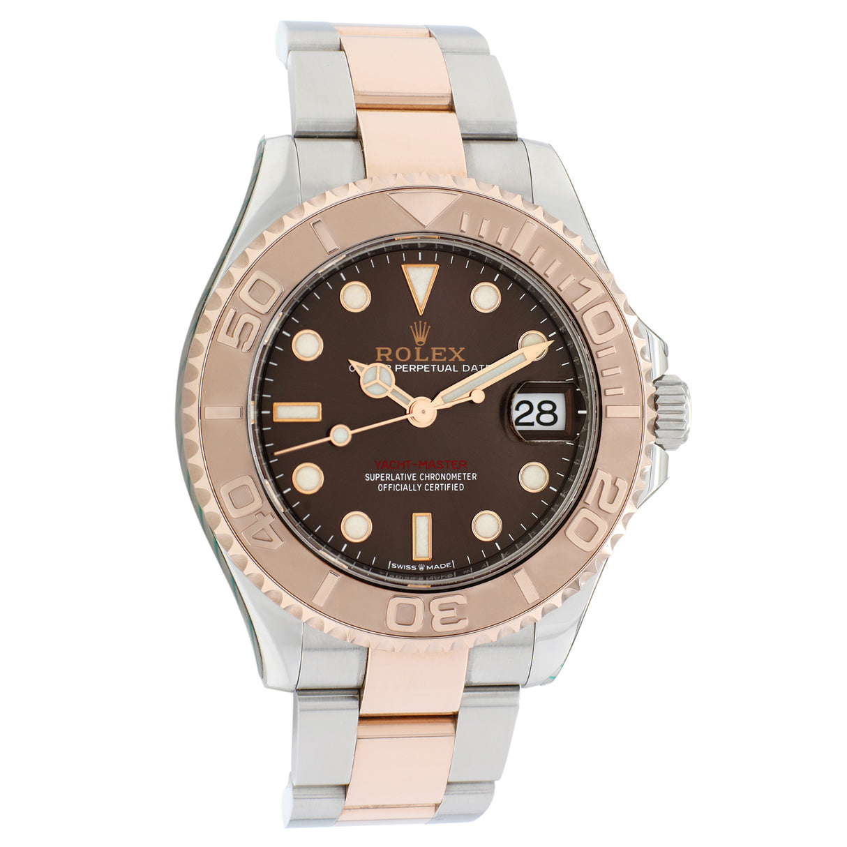 Rolex 18K Rose Gold Stainless Steel Yacht-Master 37 268621