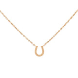 Tiffany & Co. 18K Rose Gold Diamond Horseshoe Pendant Necklace Designer Jewellery Tiffany and Co