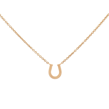 Tiffany & Co. 18K Rose Gold Diamond Horseshoe Pendant Necklace Designer Jewellery Tiffany and Co