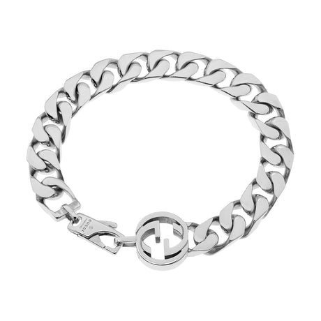 Gucci Sterling Silver Interlocking G Bracelet Designer Jewellery Gucci