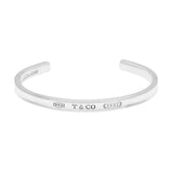 Tiffany & Co. Sterling Silver 1837 Cuff Bracelet Designer Jewellery Tiffany and Co