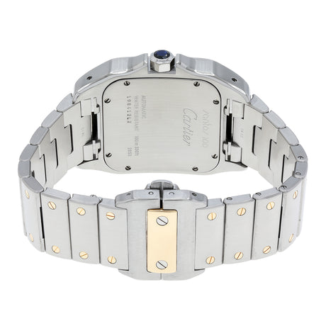 Cartier Stainless Steel 18K Yellow Gold Santos 100 XL W200728G Watches Cartier