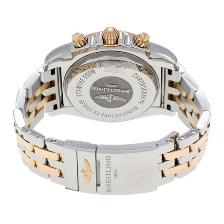 Breitling Stainless Steel 18K Rose Gold Chronomat 44 CB0110 Watches Breitling