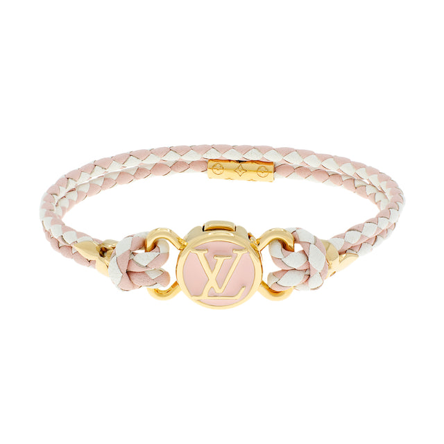 Louis Vuitton Braided Calfskin Clic It Fun and Sun Bracelet Designer Jewellery Louis Vuitton