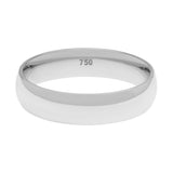 18K White Gold Band Ring