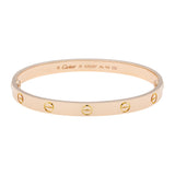 Cartier 18K Rose Gold Classic Love Bracelet Designer Jewellery Cartier