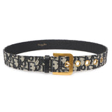 Christian Dior Blue Oblique Diorquake Belt Christian Dior