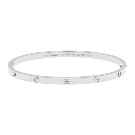 Cartier 18K White Gold Small Love Bracelet Designer Jewellery Cartier