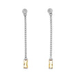 18K White Gold Di Modolo Diamond Citrine Drop Earrings Fine Jewellery Modaselle