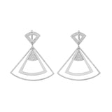18K White Gold 4.50 Carat Diamond Earrings Fine Jewellery Modaselle