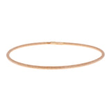 14K Rose Gold Blasted Bangle