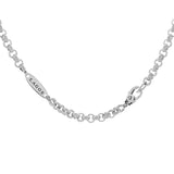 Lagos Sterling Silver Caviar 5-Ring Station Chain Necklace Designer Jewellery Lagos