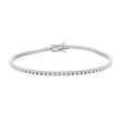 14K White Gold 2.80 Carat Diamond Tennis Bracelet Fine Jewellery Modaselle