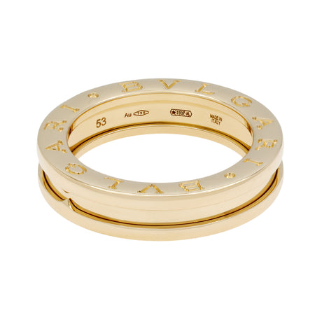 Bulgari 18K Yellow Gold B.zero1 One-Band Ring Designer Jewellery Bulgari