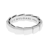 Bulgari 18K White Gold Serpenti Viper Ring Designer Jewellery Bulgari
