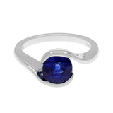 18K White Gold 1.58 Carat Sapphire Ring Fine Jewellery Modaselle