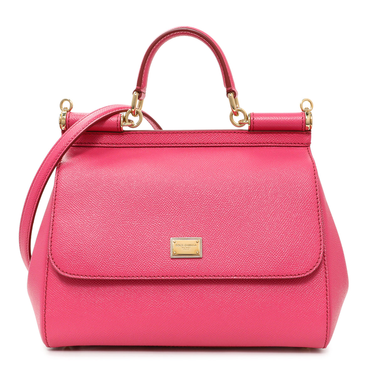 Dolce & Gabbana Fuchsia Dauphine Mini Miss Sicily Bag Handbags Dolce & Gabbana
