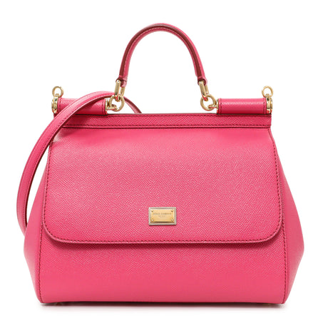 Dolce & Gabbana Fuchsia Dauphine Mini Miss Sicily Bag Handbags Dolce & Gabbana