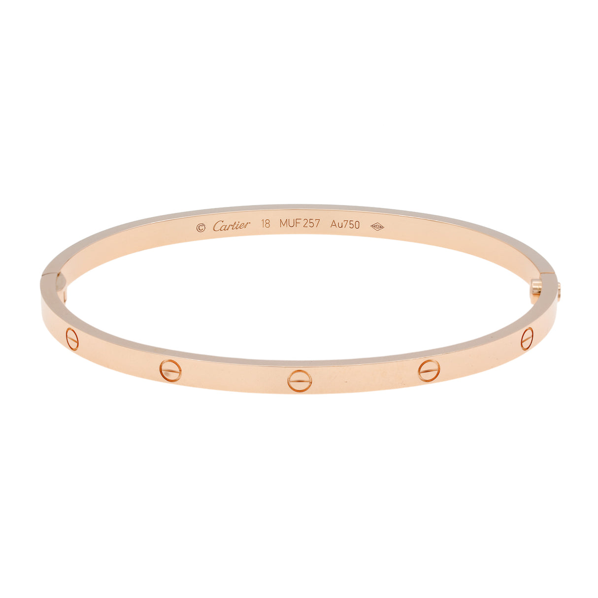 Cartier 18K Rose Gold Small Love Bracelet Designer Jewellery Cartier