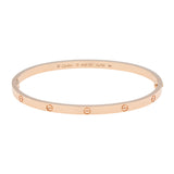 Cartier 18K Rose Gold Small Love Bracelet Designer Jewellery Cartier