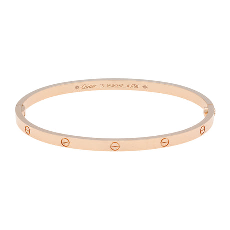 Cartier 18K Rose Gold Small Love Bracelet Designer Jewellery Cartier