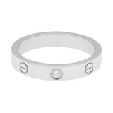 Cartier 18K White Gold Diamond Love Wedding Band Designer Jewellery Cartier