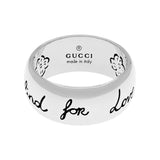 Gucci Sterling Silver Blind For Love Ring Designer Jewellery Gucci