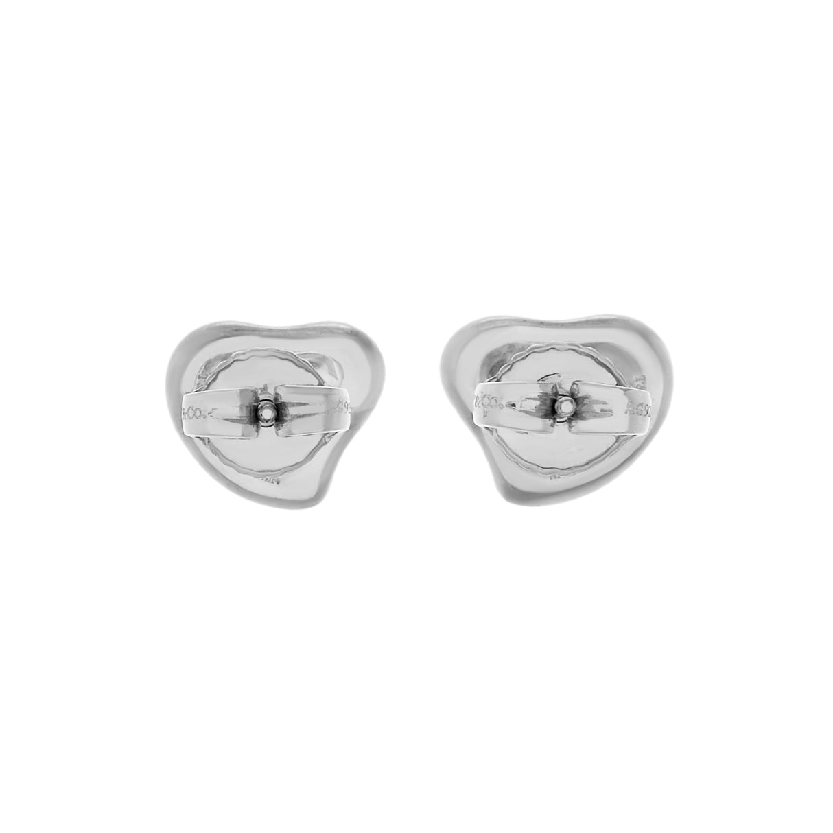 Tiffany & Co. Sterling Silver Elsa Peretti Full Heart Earrings