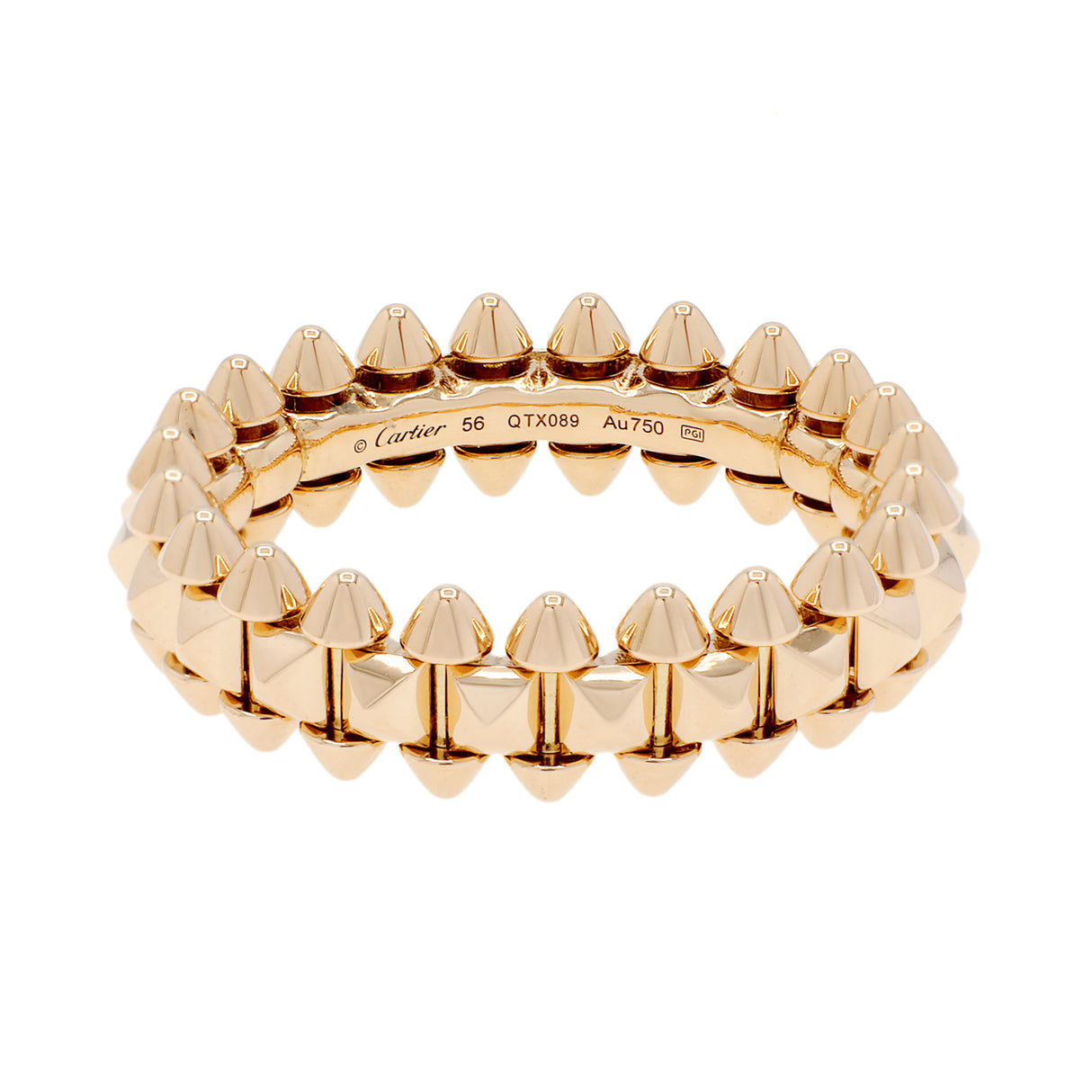 Cartier 18K Rose Gold Small Clash De Cartier Ring Designer Jewellery Cartier