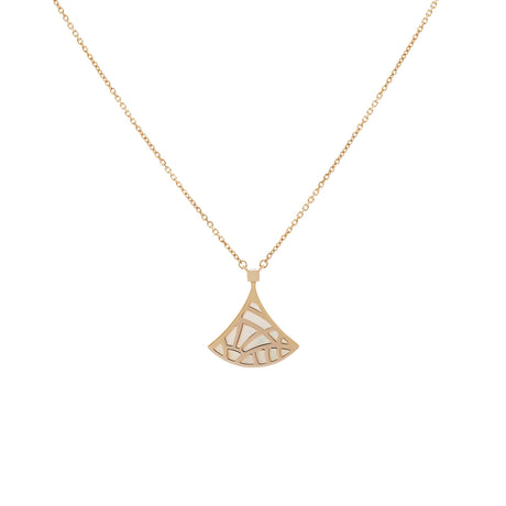 Bulgari 18K Rose Gold Mother of Pearl Diamond Divas’ Dream Necklace Designer Jewellery Chanel