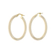 14K Yellow Gold Hoop Earrings Fine Jewellery Modaselle
