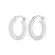 10K White Gold Hoop Earrings Fine Jewellery Modaselle