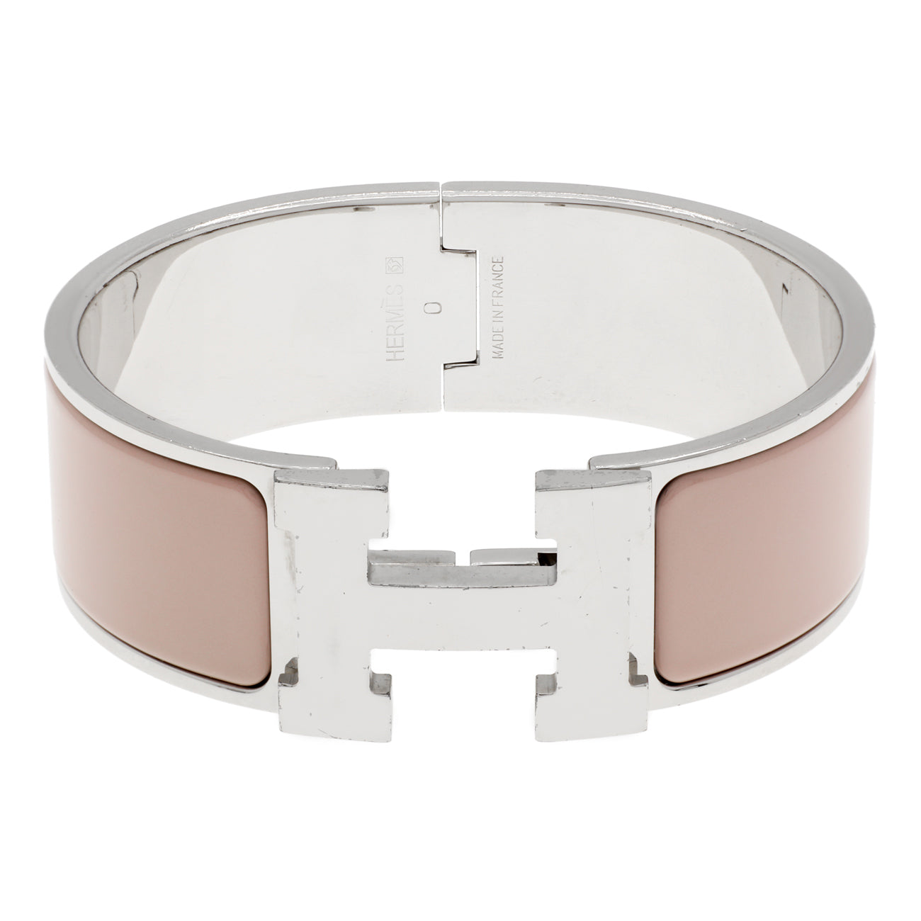 Hermes Mauve Pale Enamel Clic Clac H Bracelet – Modaselle