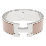 Hermes Mauve Pale Enamel Clic Clac H Bracelet