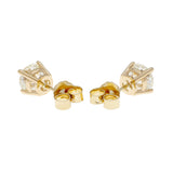 14K Yellow Gold 2.12 Carat Diamond Stud Earrings Fine Jewellery Modaselle