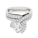 19K White Gold Montecristo 1.97 Carat Diamond Ring Fine Jewellery Modaselle