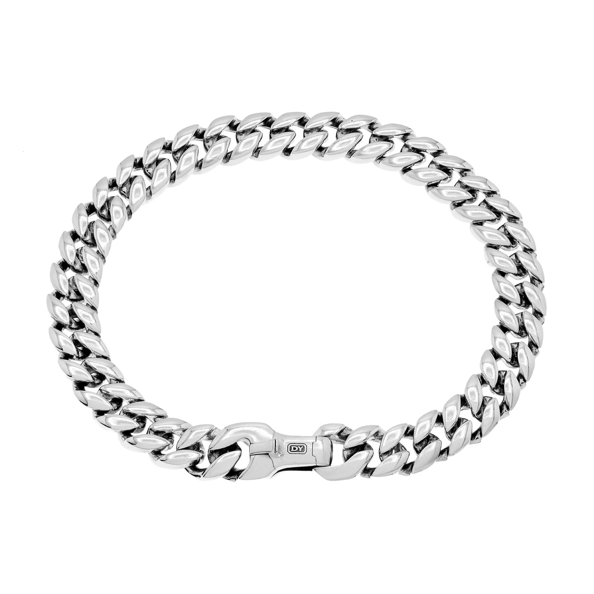 David Yurman Sterling Silver 8mm Curb Chain Bracelet Designer Jewellery David Yurman