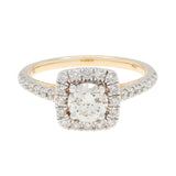 14K Yellow Gold 1.11 Carat Diamond Ring Fine Jewellery Modaselle