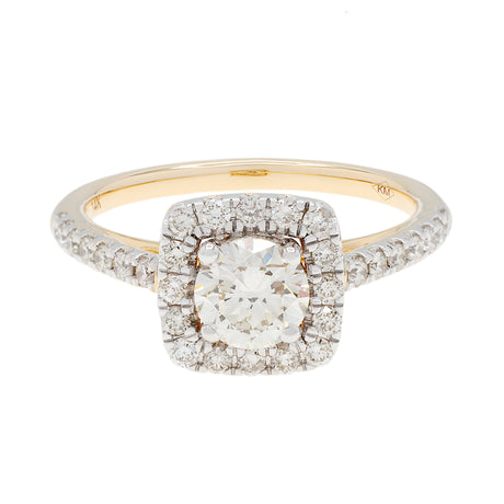 14K Yellow Gold 1.11 Carat Diamond Ring Fine Jewellery Modaselle