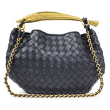 Bottega Veneta Nappa Intrecciato Sardine With Chain Bag