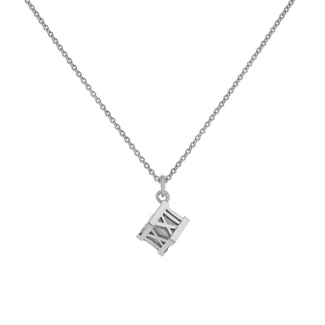 Tiffany & Co. Sterling Silver Atlas Cube Pendant Necklace Designer Jewellery Tiffany and Co