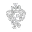 18K White Gold 1.22 Carat Quatrefoil Diamond Cluster Ring Fine Jewellery Modaselle
