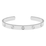 Cartier 18K White Gold Diamond Love Bracelet